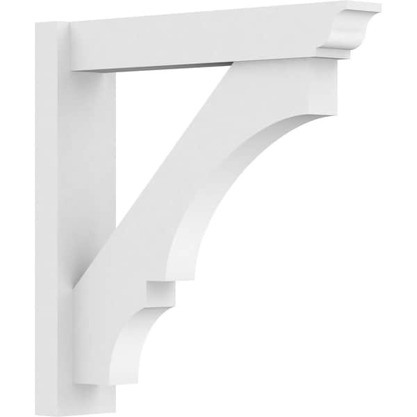 Ekena Millwork Balboa Architectural Grade PVC Outlooker with Traditional Ends, 5"W X 24"D X 24"H OUTP05X24X24BOA01 - main